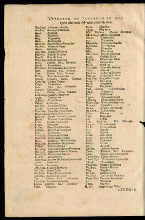 Authorum Et Poetarum In Hoc opere citatorum ...