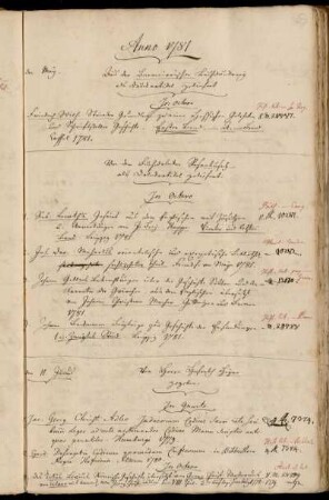 Aus der Barmeierischen Buchdruckerey als Druckartikel geliefert. - Von dem Buchdrucker Rosenbusch als Druckartikel geliefert. - Von Herrn Hofrath Heyne gegeben.