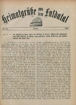 33.1917: Heimatgrüße aus dem Fuldatal
