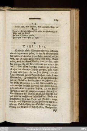 13. Bußlieder.