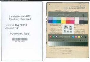 Entnazifizierung Josef Puettmann , geb. 12.03.1896 (Buchsachverstaendiger)