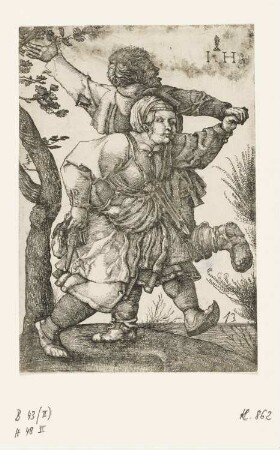 Tanzendes Bauernpaar