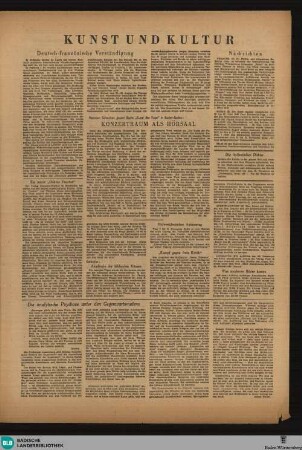 Badener Tagblatt : Badener Wochenblatt ; mit amtlichem Verkündigungsblatt und dreimal wöchentlich erscheinendem Unterhaltungsblatt, Kunst und Kultur