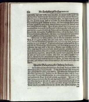 Von der Belagerung der Festung Bethune.