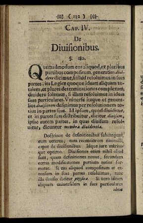 Cap. IV. De Divisionibus.