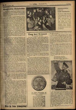 Dritte Ausgabe vom Mittwoch, den 28. März 1934.
