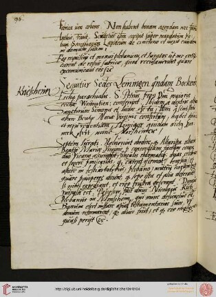 Sedes Leiningen quondam Bockenheim