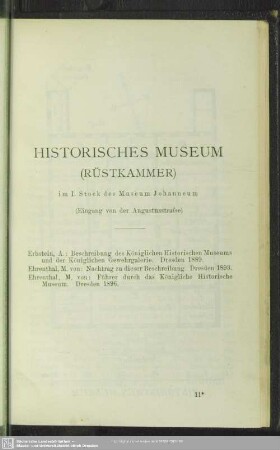 Historisches Museum (Rüstkammer)