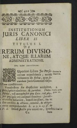 Institutionum Juris Canonici. Liber II.