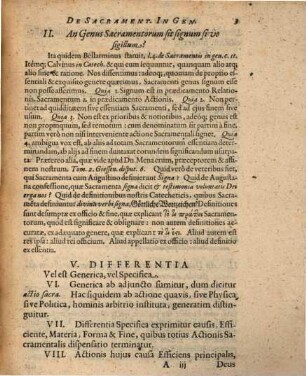 Aphorismi et quaestiones theologicae de sacramentis in genere
