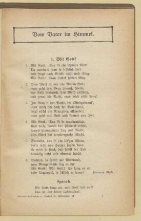 Vom Vater im Himmel