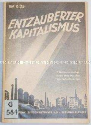 Schrift über die verschiedenen wirtschaftspolitischen Ansätze in Europa in den 1930er Jahren