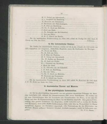 6) Das physiologische Laboratorium.