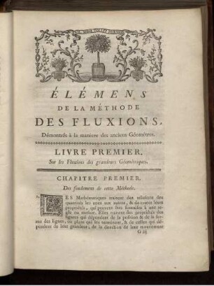 Chapitre Premier. Des fondemens de cette Méthode.