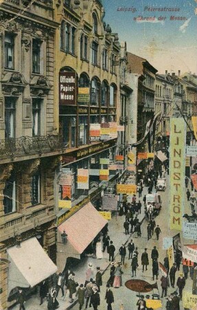 Leipzig: Petersstrasse während der Messe