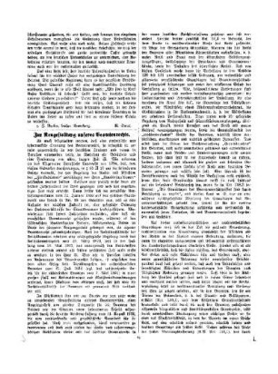Zur Neugestaltung unseres Beamtenrechts