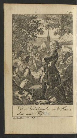 Der Vorschneider mit Händen und Füßen