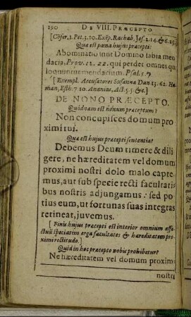 De Nono Præcepto.