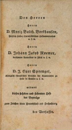 Beyträge zur Pflanzen-Anatomie, Pflanzen-Physiologie und einer neuen Charakteristik der Bäume und Sträucher, 6/7