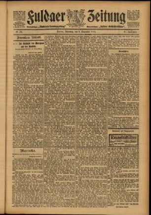 Zweite Ausgabe vom Dienstag, den 05. Dezember 1905.