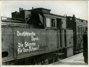 Lokomotive mit Parole zur Reichstagswahl 1936