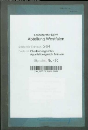 Fürst Alfred Salm-Salm ./. Graf von Salm-Hogstraeten wegen Erbstreitigkeiten XXXIX