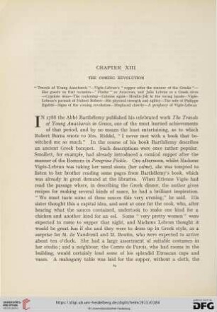 Chapter XIII: The coming revolution