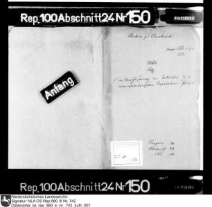 Ausforschung der Debenten des domkapitularischen Kapitalienfonds