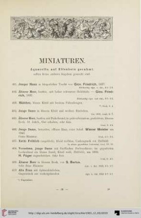 Miniaturen (Nr. 401-481)