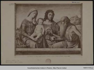 Madonna, die heiligen Johannes der Täufer und Hieronymus