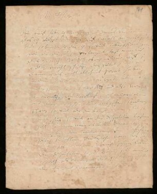 Brief von Johann Dolaeus an Johann Daniel Doläus