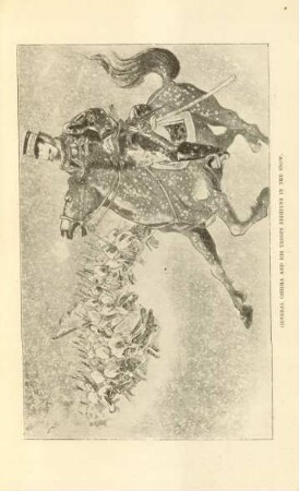 General Oshima and his troops fighting in the snow