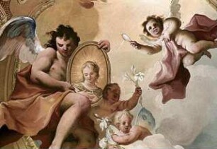 Engel mit dem Bild der Immaculata