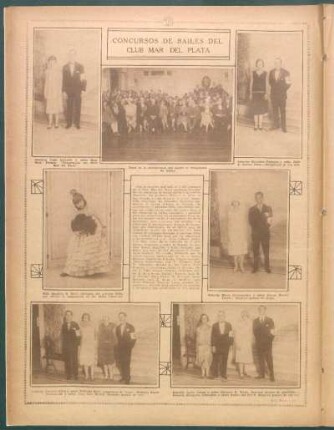 Concursos de bailes del Club Mar del Plata