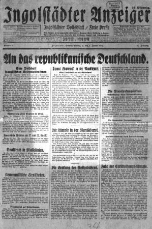 Ingolstädter Anzeiger : Ingolstädter Volksblatt ; Freie Presse. 14, 1. 1932