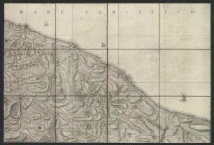 Karte vom Königreich Neapel, heute Italien, 1:110 000, Kupferstich, 1808
