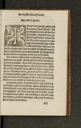 De Epistel Sanct Jacobi.
