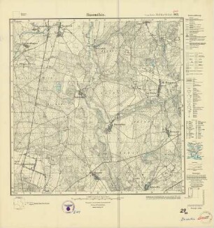 2355 (alte Nr.: 963) Basenthin, Meßtischblatt (4cm - Karte)
