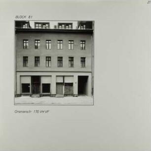 Fotografie: Oranienstr. 170