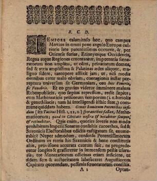 Georg Casp. Kirchmaieri P. P. Dissertatio De Foenore Vnciario Generatimqve De Vsvrariae Pravitatis Peste : Oder: Vom vermaledeyeten Wucher und Juden-Zins