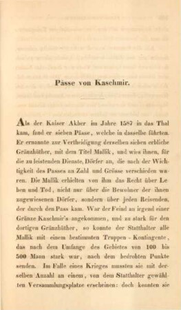 Pässe von Kaschmir
