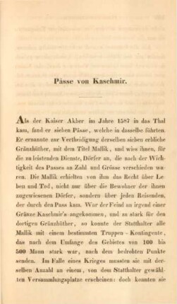 Pässe von Kaschmir