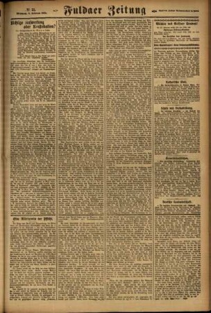 Zweite Ausgabe vom Mittwoch, den 06. Februar 1924.