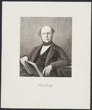 Icones Professorum Marpurgensium — Bildnis des Wilhelm Theodor Bergk (1812-1881)