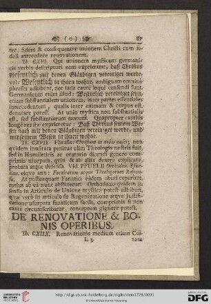 De renovatione & bonis operibus