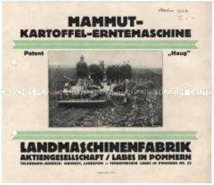 Mammut-Kartoffel-Erntemaschine