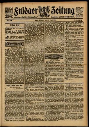 Ausgabe vom Dienstag, den 21. Juni 1904.
