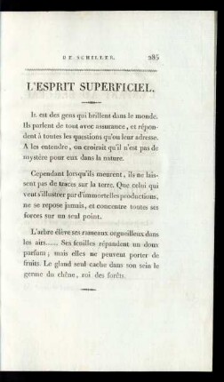 L'Esprit Superficiel.