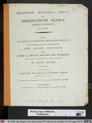 Dissertatio Inavgvralis Medica De Obstipatione Alvina Observationes
