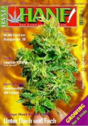 "Hanf! - Das Cannabis-Magazin" (Zeitungskiosk 1998)